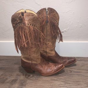 Tony Lama Cowgirl Boots with Tassels